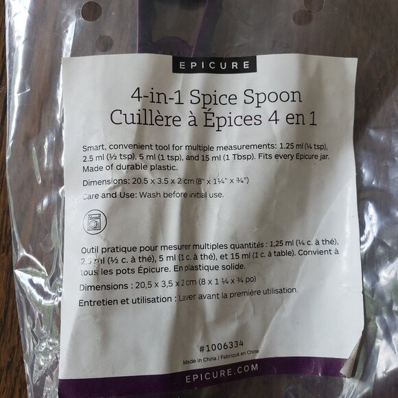 Epicure lot - 4 in 1 Spice Spoon, Swedish Dishcloth, Spatula, Silicone Sponges - Picture 4 of 6